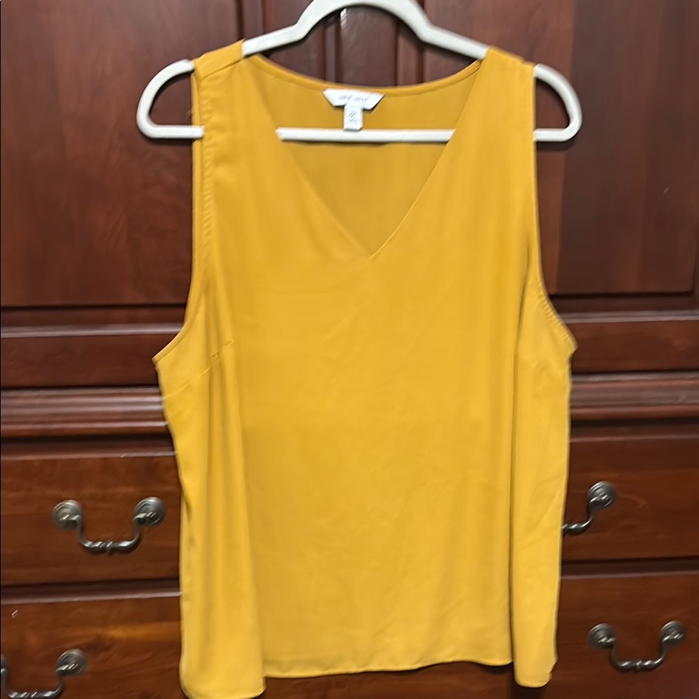 Gold Sleeveless Top
